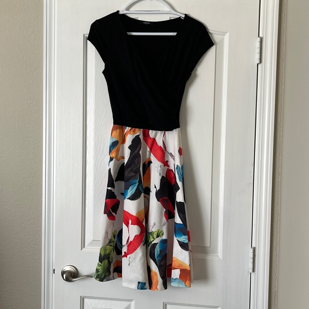 Semi Casual Multi Colored Dress